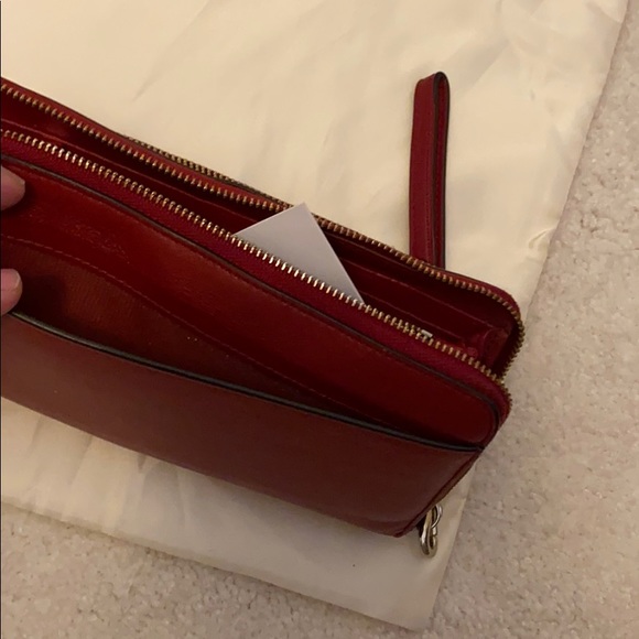 Coach Red wallet wristlet (used) - Picture 4 of 6
